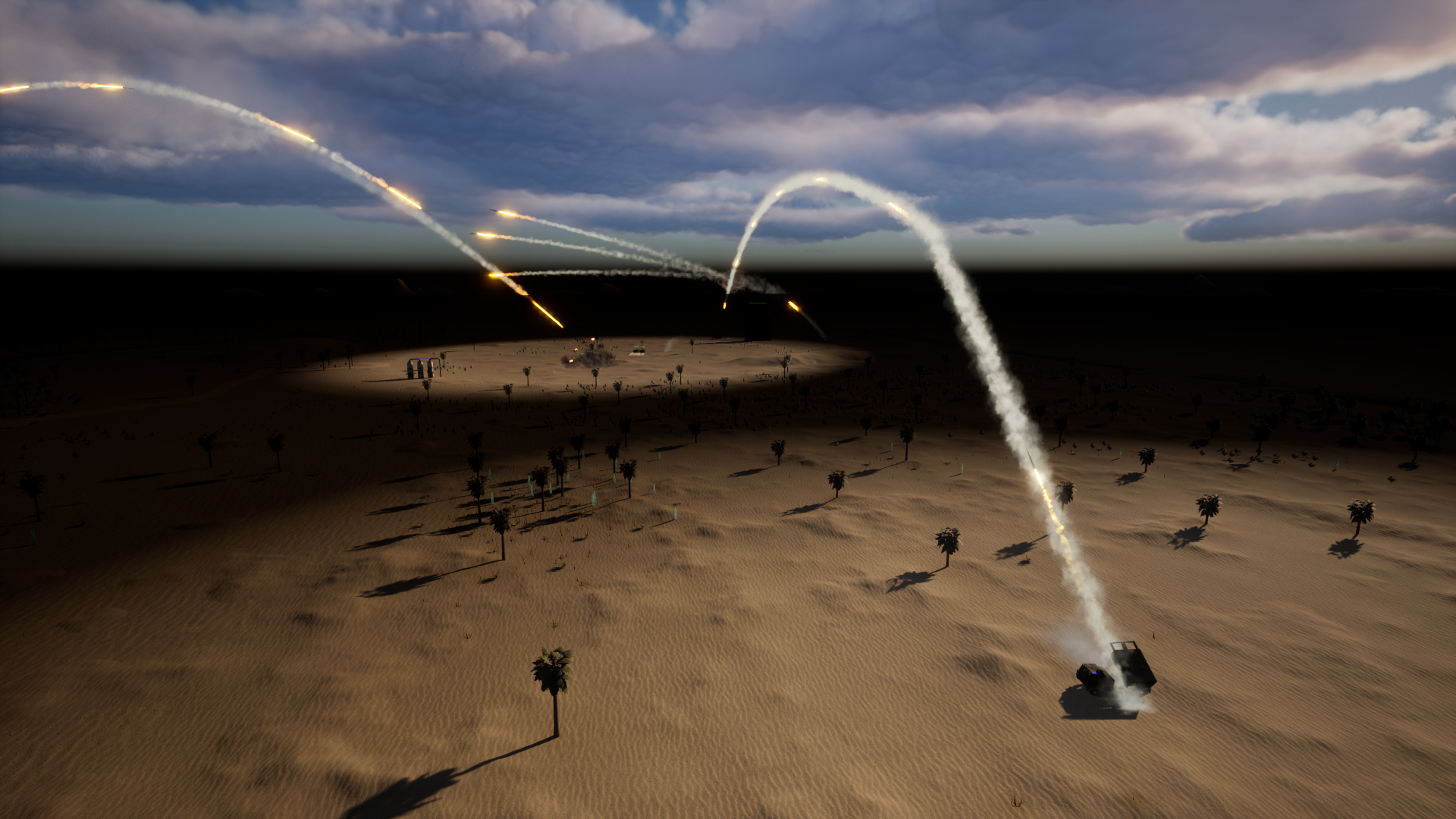 Prime Domination multiple launch rocket system firing